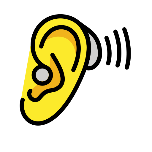 Orecchio Con Apparecchio Acustico per OpenMoji 15.1