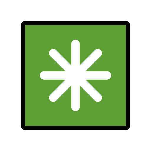 Eight-Spoked Asterisk for OpenMoji 15.1