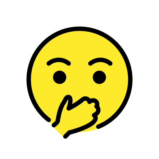 Cara Con Los Ojos Abiertos Y La Mano Sobre La Boca para OpenMoji 15.1