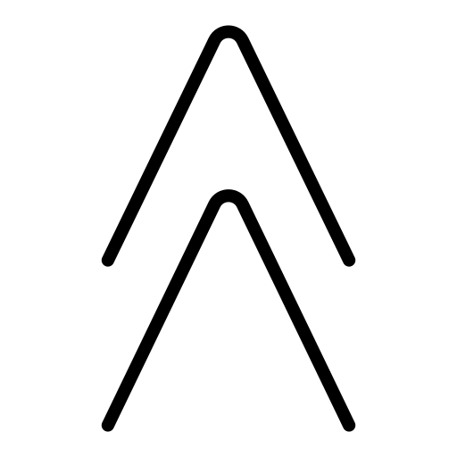 Dubbla uppåtpilar för OpenMoji 15.1