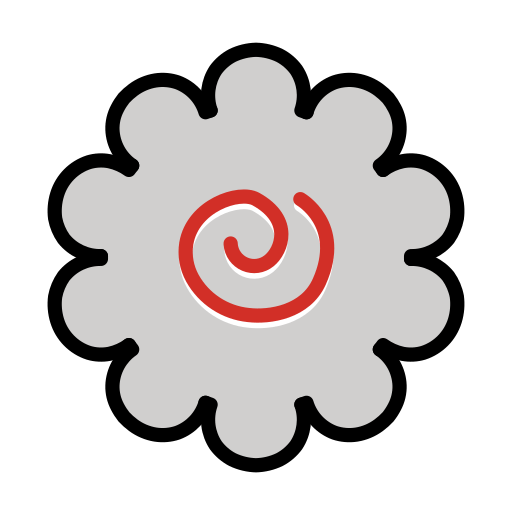 Tort de pește cu vârtej pentru OpenMoji 15.1