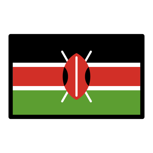 Bandera: Kenya per OpenMoji 15.1