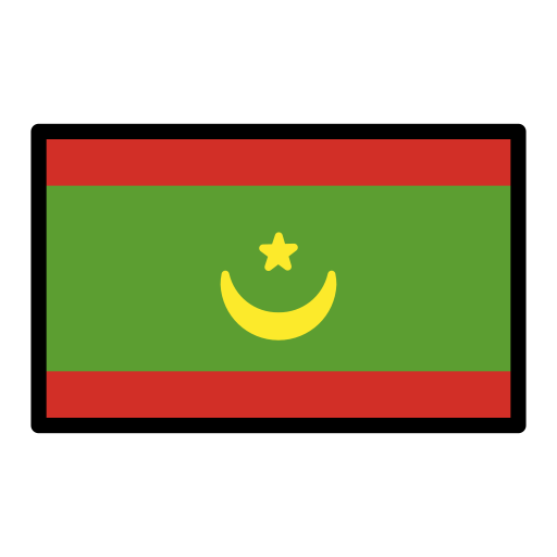 Lippu: Mauritania varten OpenMoji 15.1
