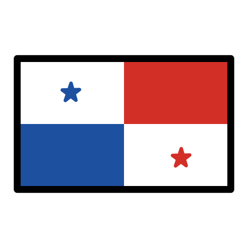 Bandera: Panamà per OpenMoji 15.1