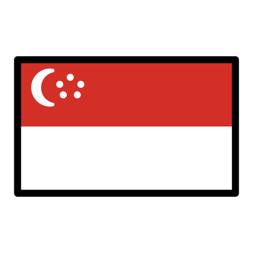 Bandera: Singapur per OpenMoji 15.1