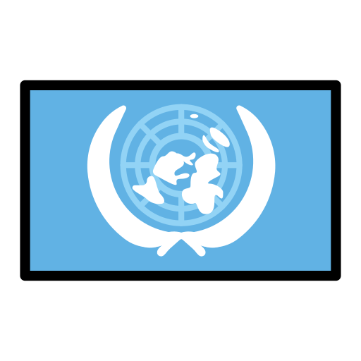 Bandera: Nacions Unides per OpenMoji 15.1