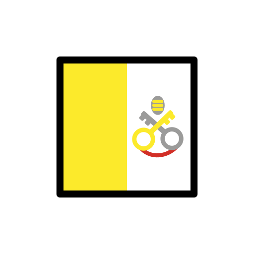 Drapeau: État de la Cité du Vatican pour OpenMoji 15.1