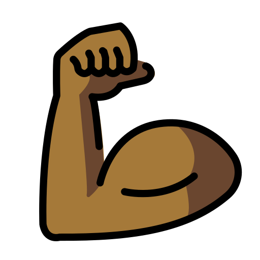 Pazı: orta koyu cilt tonu için OpenMoji 15.1