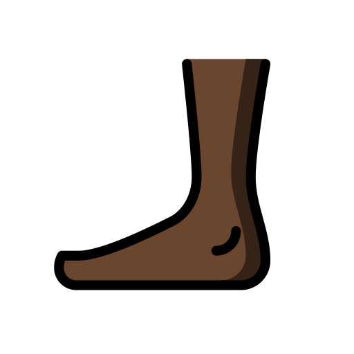 Piede: Carnagione Scura per OpenMoji 15.1