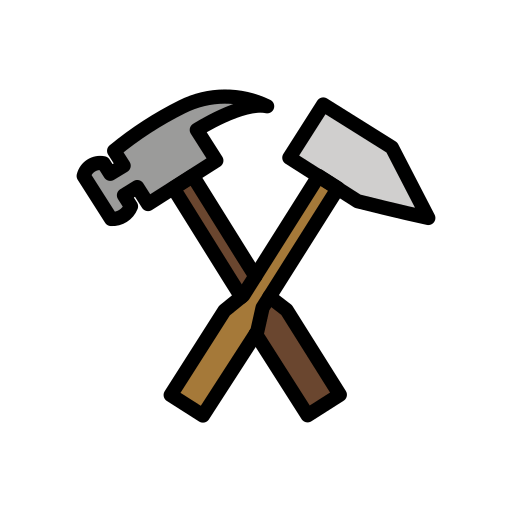 Hammer and Pick for OpenMoji 15.1