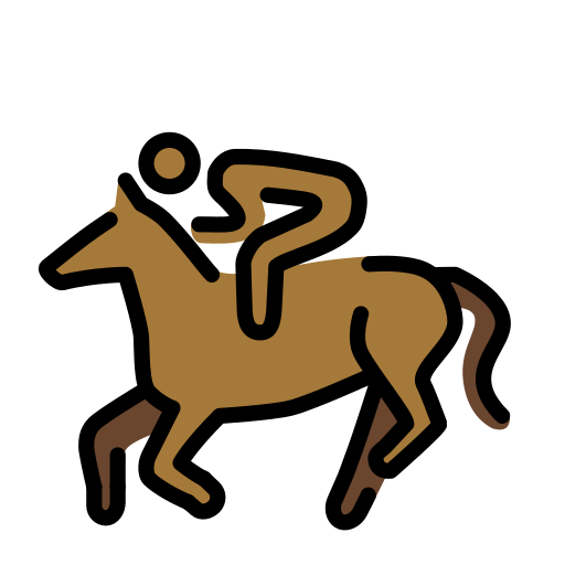 Dostihy: Středně tmavý odstín pleti pro OpenMoji 15.1