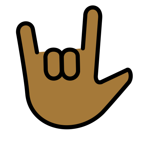 Gesto lásky: Středně tmavý odstín pleti pro OpenMoji 15.1