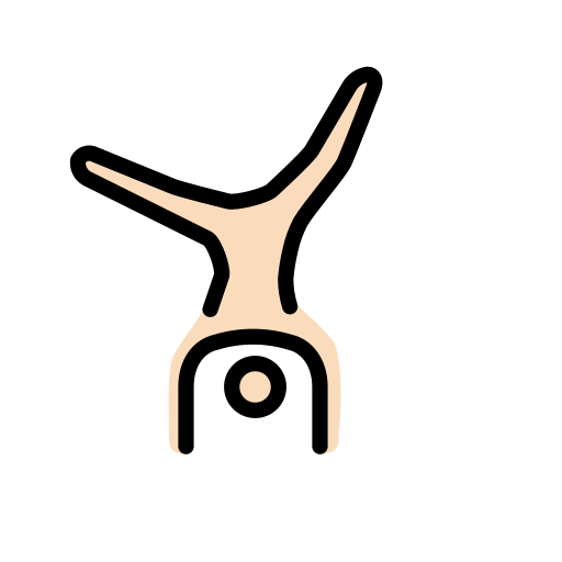 Man Cartwheeling: Světlý odstín pleti pro OpenMoji 15.1