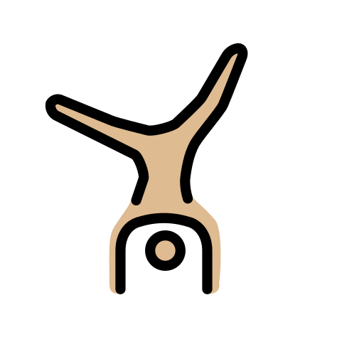 Lelaki membuat putar roda: ton kulit sederhana cerah untuk OpenMoji 15.1