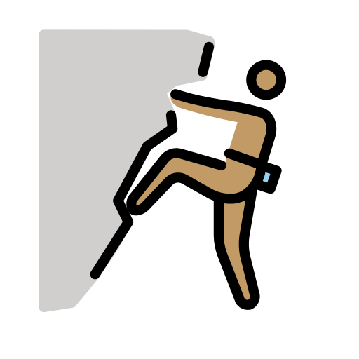 Home Escalada: Pell Mitjà per OpenMoji 15.1