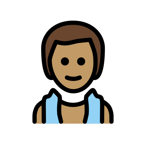 Người đàn ông ở trong phòng xông hơi: màu da trung bình cho OpenMoji 15.1