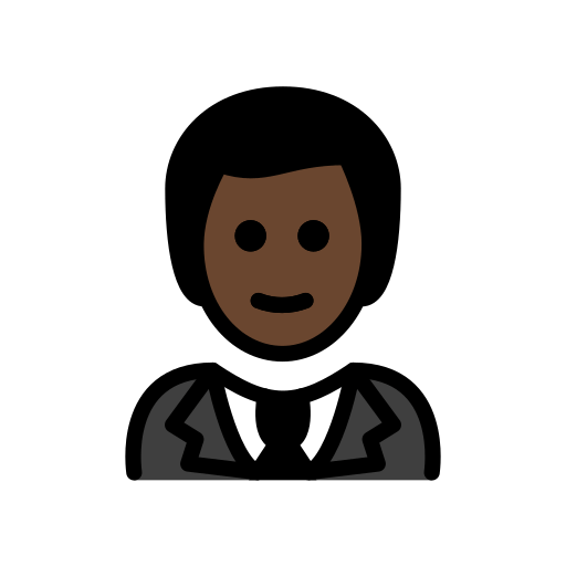 Man in smoking: donkere huidskleur voor OpenMoji 15.1