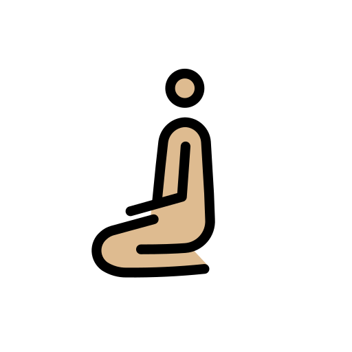 Home agenollat: pell mitjana-clara per OpenMoji 15.1