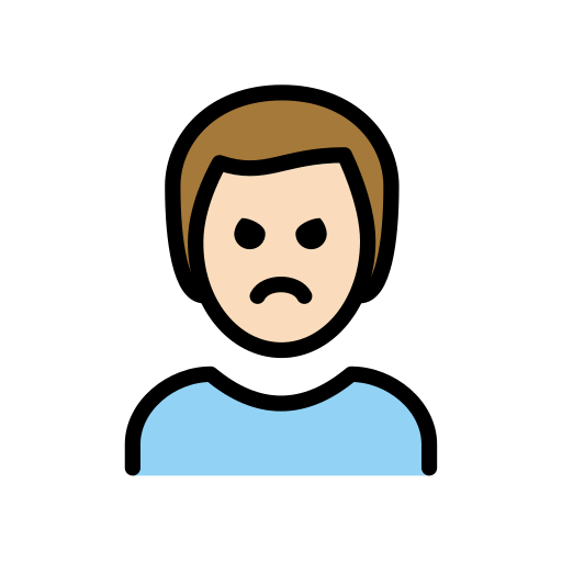 Darılan erkek: açık cilt tonu için OpenMoji 15.1