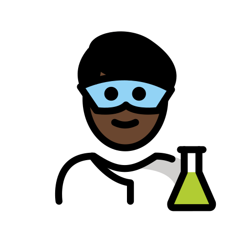Scienziato: Carnagione Scura per OpenMoji 15.1