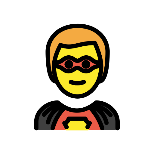 Pahlawan super pria untuk OpenMoji 15.1