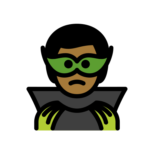 Člověk superpadouch: Středně tmavý odstín pleti pro OpenMoji 15.1