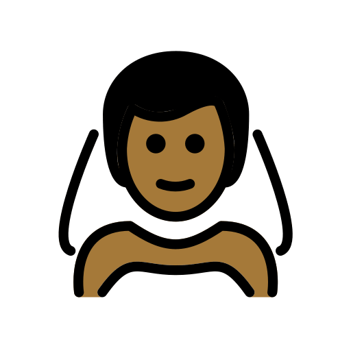 Homme Avec Voile: Peau Mate pour OpenMoji 15.1