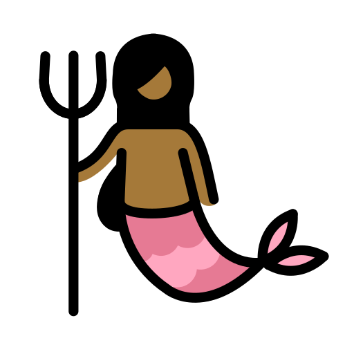 Sirena Donna: Carnagione Abbastanza Scura per OpenMoji 15.1
