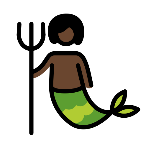 Merperson: tmavý odstín pleti pro OpenMoji 15.1
