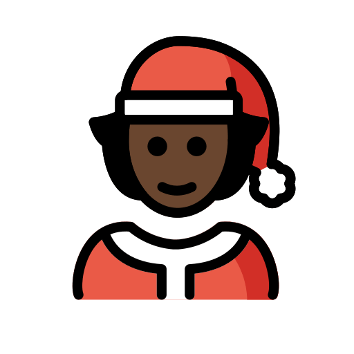 Mx Claus: tumma ihonväri varten OpenMoji 15.1