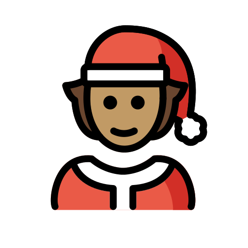 Kersttransgender: getinte huidskleur voor OpenMoji 15.1