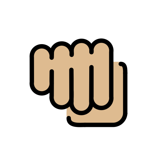 Stotende vuist: lichtgetinte huidskleur voor OpenMoji 15.1