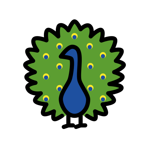Peacock pro OpenMoji 15.1