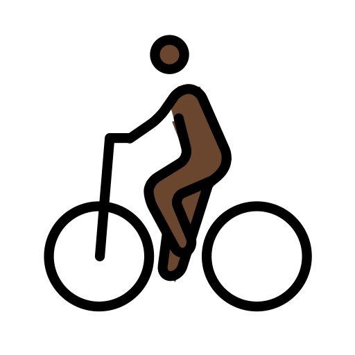 第骑自行车: 较深肤色号为第OpenMoji 15.1号