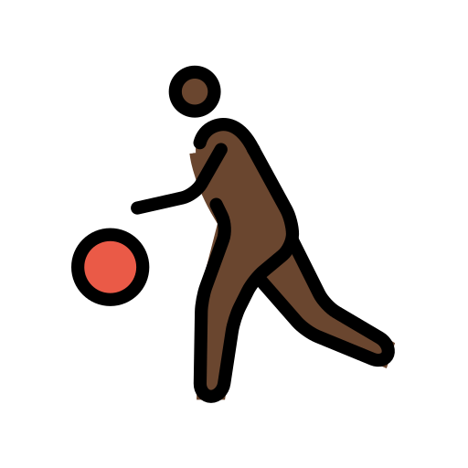 Personne Avec Ballon: Peau Foncée pour OpenMoji 15.1