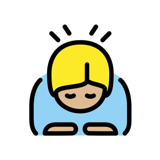 Uklonění osoby: Středně světlý tón pleti pro OpenMoji 15.1