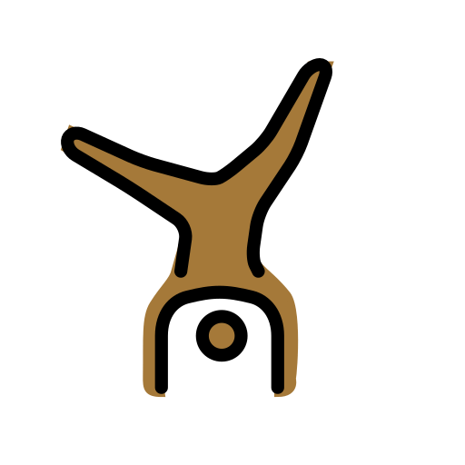 Osoba Cartwheeling: Středně tmavý odstín pleti pro OpenMoji 15.1