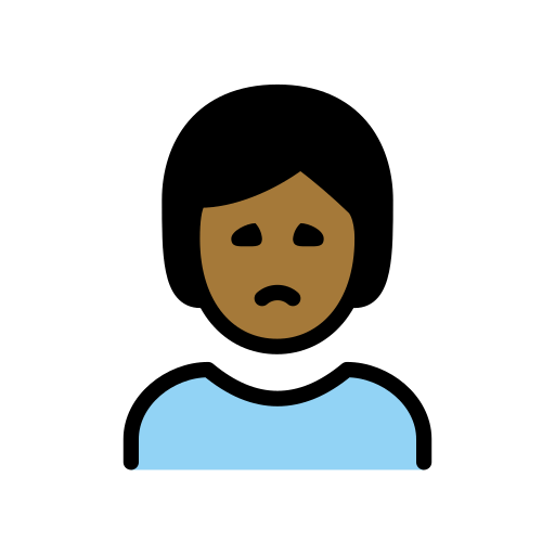 Zamračená osoba: Středně tmavý odstín pleti pro OpenMoji 15.1