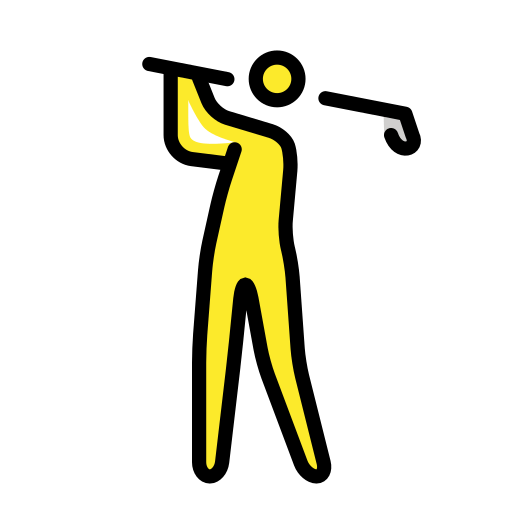 Golfista pro OpenMoji 15.1
