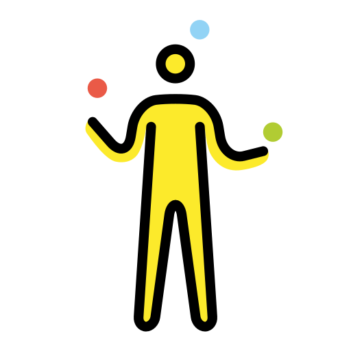 Malabarisme de persones per OpenMoji 15.1