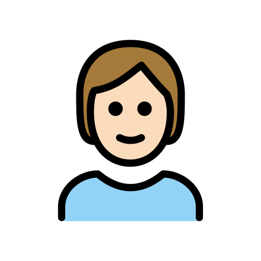 Osoba: Světlý odstín pleti pro OpenMoji 15.1