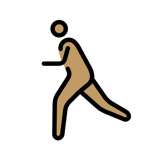 Άτομο τρέχει: μεσαίος τόνος δέρματος για OpenMoji 15.1