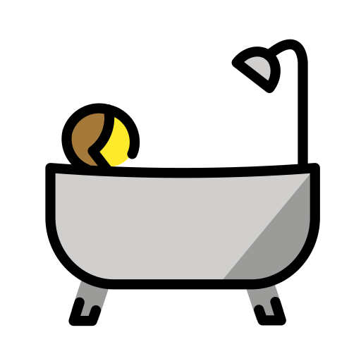 Persona que pren un bany per OpenMoji 15.1