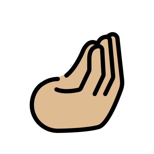 Samengeknepen vingers: lichtgetinte huidskleur voor OpenMoji 15.1