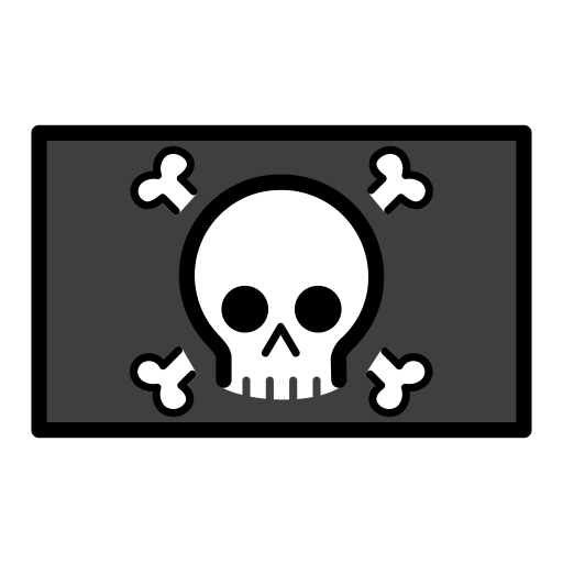 OpenMoji 15.1의 경우 해적 깃발