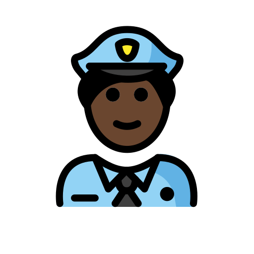 第警察: 较深肤色号为第OpenMoji 15.1号