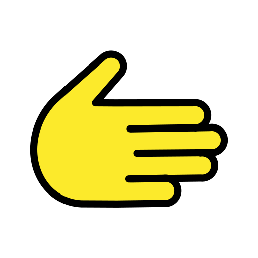 Mão Para A Direita para OpenMoji 15.1