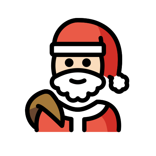 Papai Noel: Pele Clara para OpenMoji 15.1