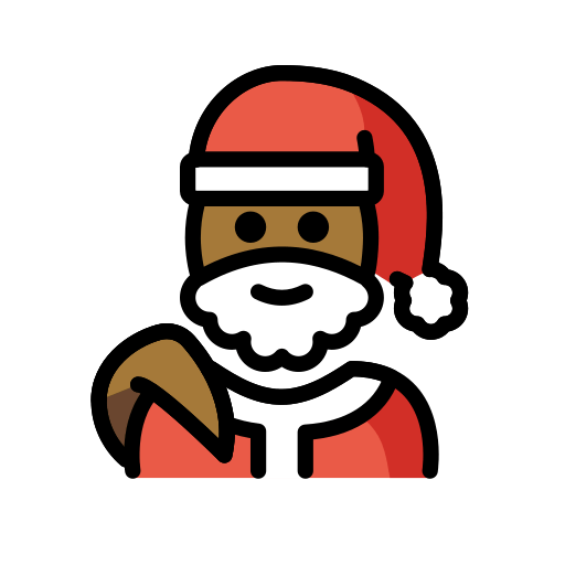Papai Noel: Pele Morena Escura para OpenMoji 15.1
