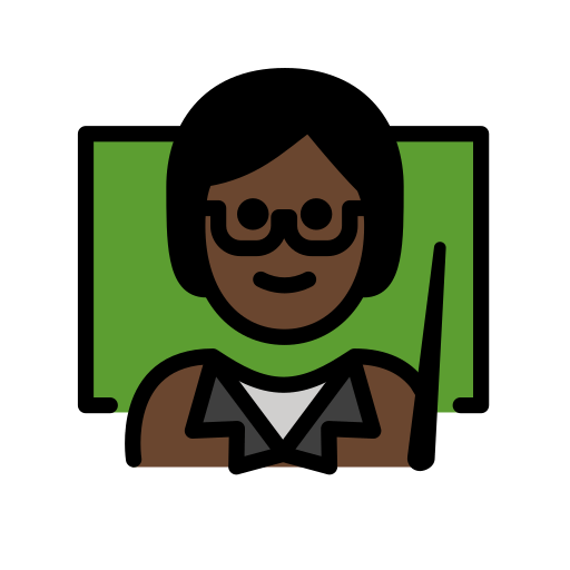 Professor: pell fosca per OpenMoji 15.1